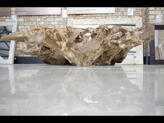 Whitewashed real Balineses teak coffee table