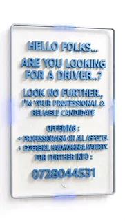 I'm Your Professional Driver Ready Join To Join Your Team!