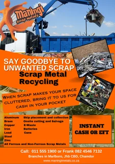 Say Goodbye to Scrap metals, Hello to Cash!