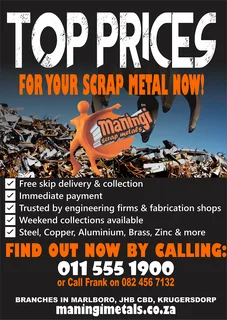 Top Prices paid for Scrap Metal