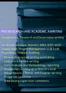 Expert Assistance for Research proposals / Assignments / Projects /Exams/ Dissertations for 2025/6