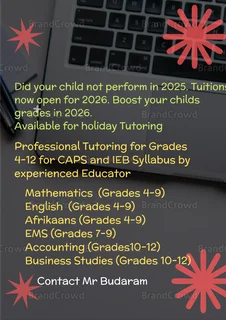 Affordable and Expert Tuition holiday classes for grades 4-12 for CAPS and IEB for 2026