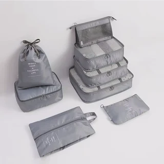 8 piece luggage storage bag