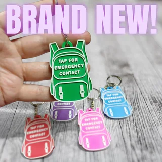 NFC Emergency Keychain - Tap to Save a life
