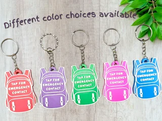 NFC Emergency Keychain - Tap to Save a life