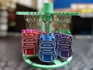 NFC Emergency Keychain - Tap to Save a life