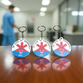 NFC Emergency Keychains for Adults