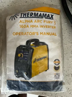 Fury 3, 160A Thermamax welding machine