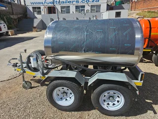 1500L Stainless Steel Fuel mobile tank trailer