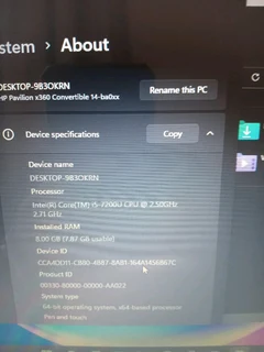 HP i5 7th Gen, Touch screen