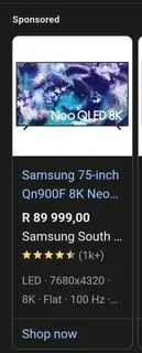 75 Inch Samsung Smart TV