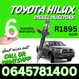 Toyota Hilux diesel injectors for sale