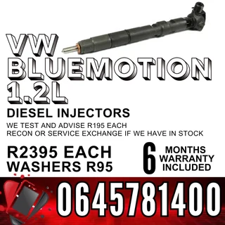 VW Bluemotion 1.2L diesel injectors for sale