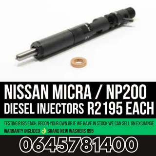 Nissan Micra / NP200.Diesel Injectors for sale