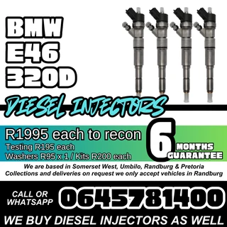 BMW E46 320d diesel injectors for sale
