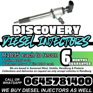 Discovery diesel injectors for sale