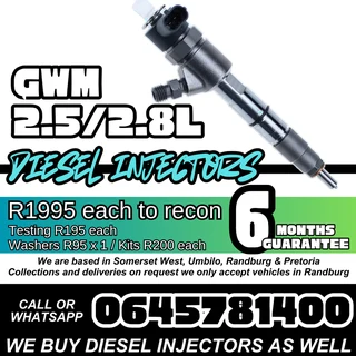 GWM 2.5 / 2.8L diesel injectors for sale