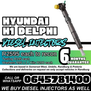 Hyundai H1 diesel injectors for sale
