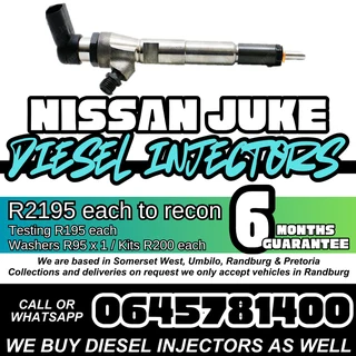 Nissan Juke diesel injectors for sale