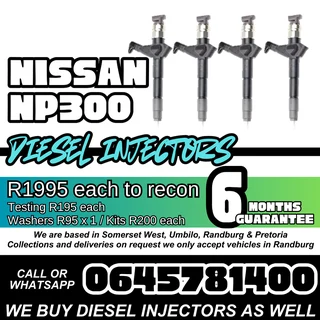Nissan NP300 diesel injectors for sale