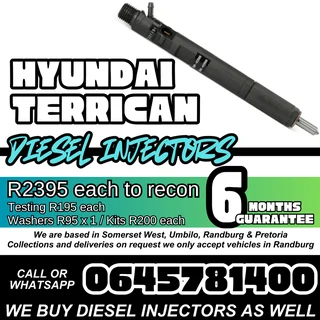 Hyundai Terrican diesel injectors for sale