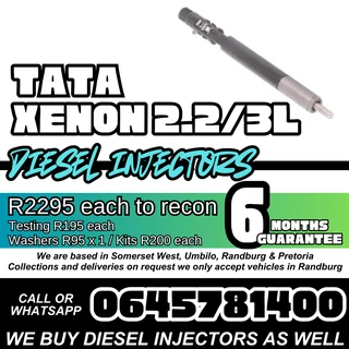 TATA Xenon 2.2 / 3L diesel injectors for sale