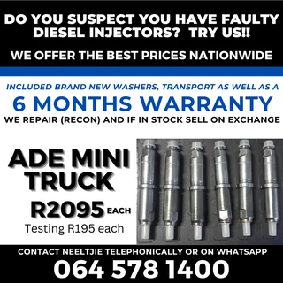 ADE Mini Truck diesel injectors for sale