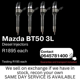 Mazda BT50 3L Diesel Injectors for sale