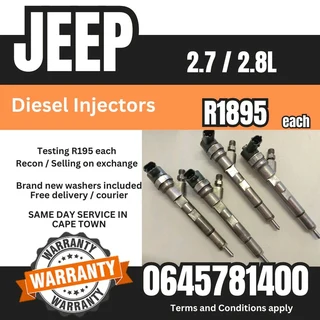 Jeep 2.7 or 2.8L Diesel Injectors for sale
