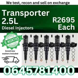 Transporter 2.5L Diesel Injectors for sale