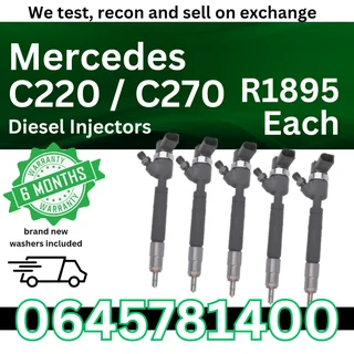Mercedes C220 and C270 Diesel Injectors for sale