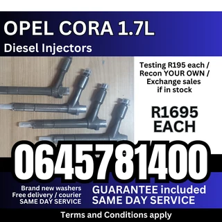 Opel Corsa 1.7L diesel injectors for sale