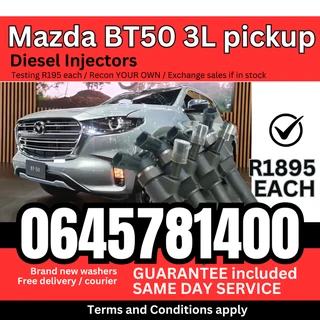 Mazda BT50 3L pickup diesel injectors for sale
