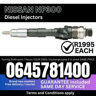 Nissan NP300 Diesel Injectors for sale