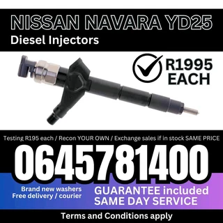 Nissan Navara YD25 Diesel Injectors for sale