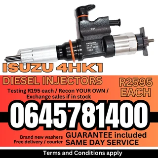 Isuzu 4HK1 diesel injectors for sale