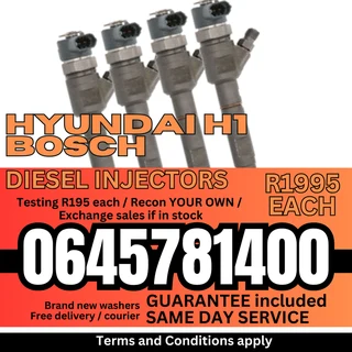 Hyundai H1 Bosch diesel injectors for sale