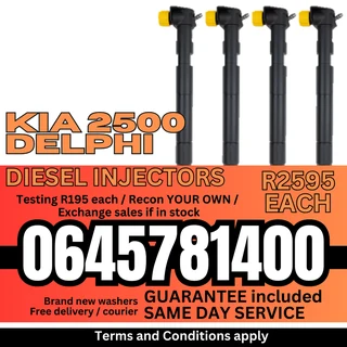 KIA 2500 diesel injectors for sale