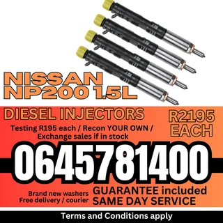Nissan NP200 1.5L diesel injectors for sale