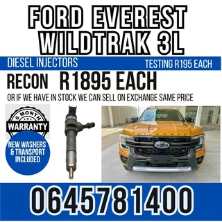Ford Everest Wildtrak 3L Diesel Injectors for sale