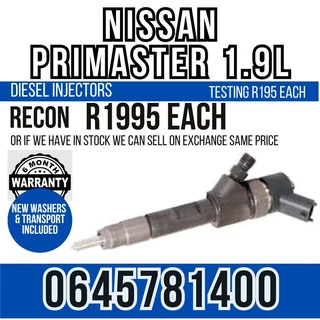 Nissan Primaster 1.9L Diesel Injectors for sale
