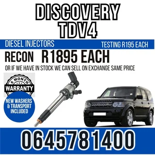 Discovery TDV4 Diesel Injectors for sale