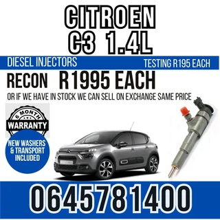 Citroen C3 1.4L Diesel Injectors for sale