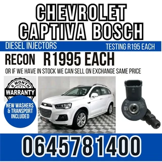 Chevrolet Captiva Bosch Diesel Injectors for sale
