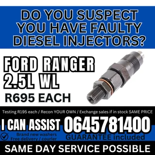 Ford Ranger 2.5L WL diesel injectors for sale