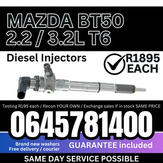 Mazda BT50 2.2 / 3.2L diesel injectors for sale