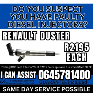 Renault Duster diesel injectors for sale