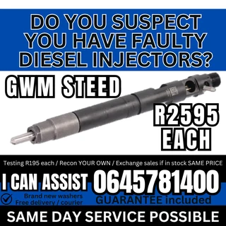 GWM Steed 2L diesel injectors for sale
