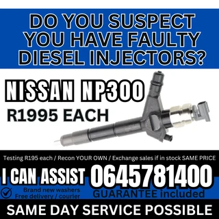 Nissan NP300 diesel injectors for sale