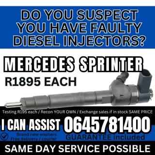 Mercedes Sprinter diesel injectors for sale